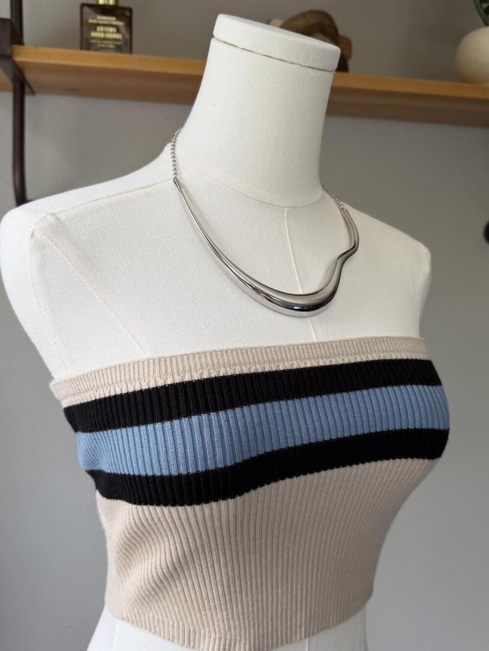 Edikted striped tube top Size S